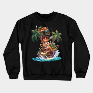 Calvin and Hobbes Twisty Time-travel Crewneck Sweatshirt